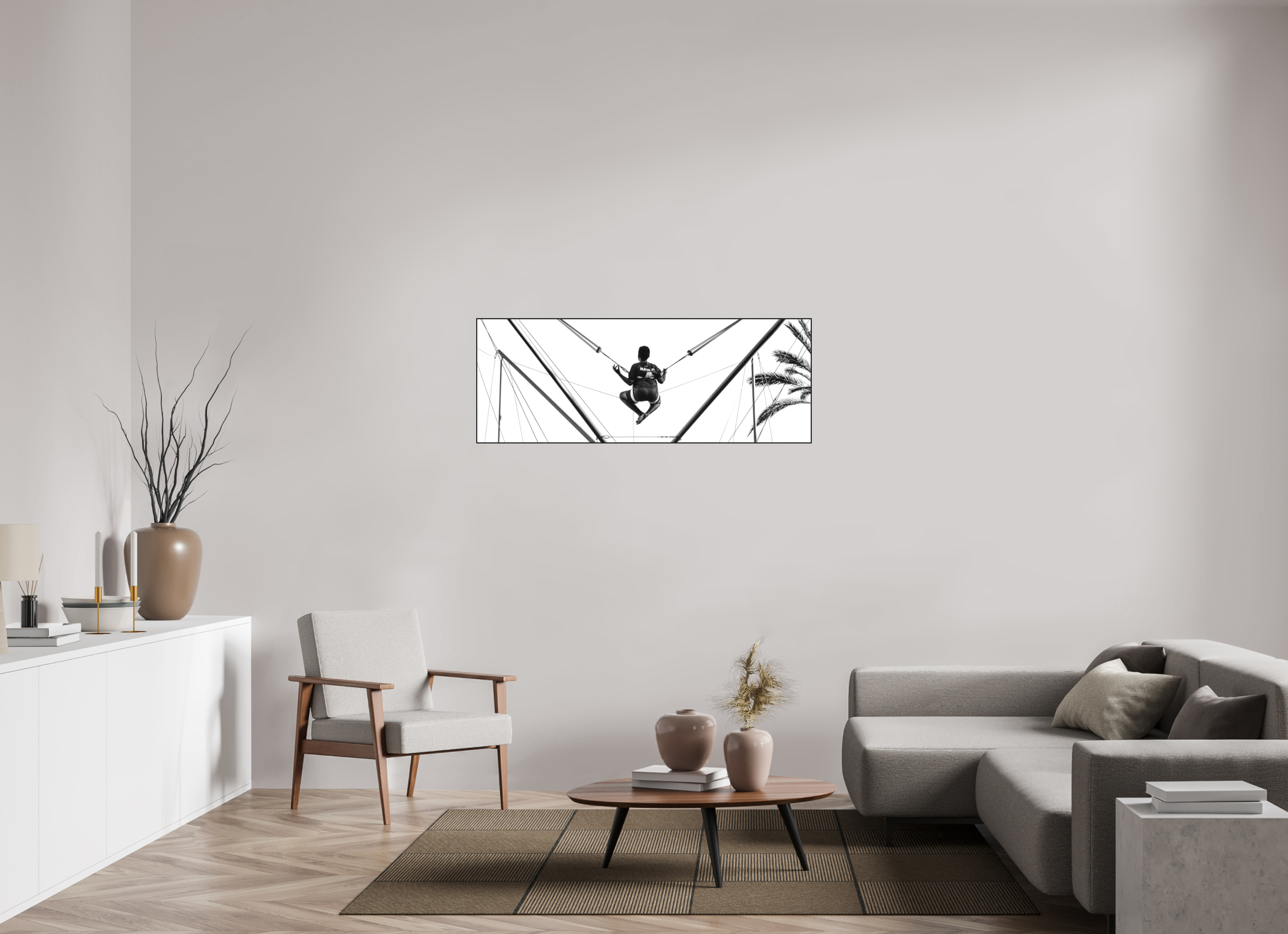 135,4 x 50 cm, ArtBox Ilford Acryl Air meditation (2024) - ArtBox by White Wall / unframed