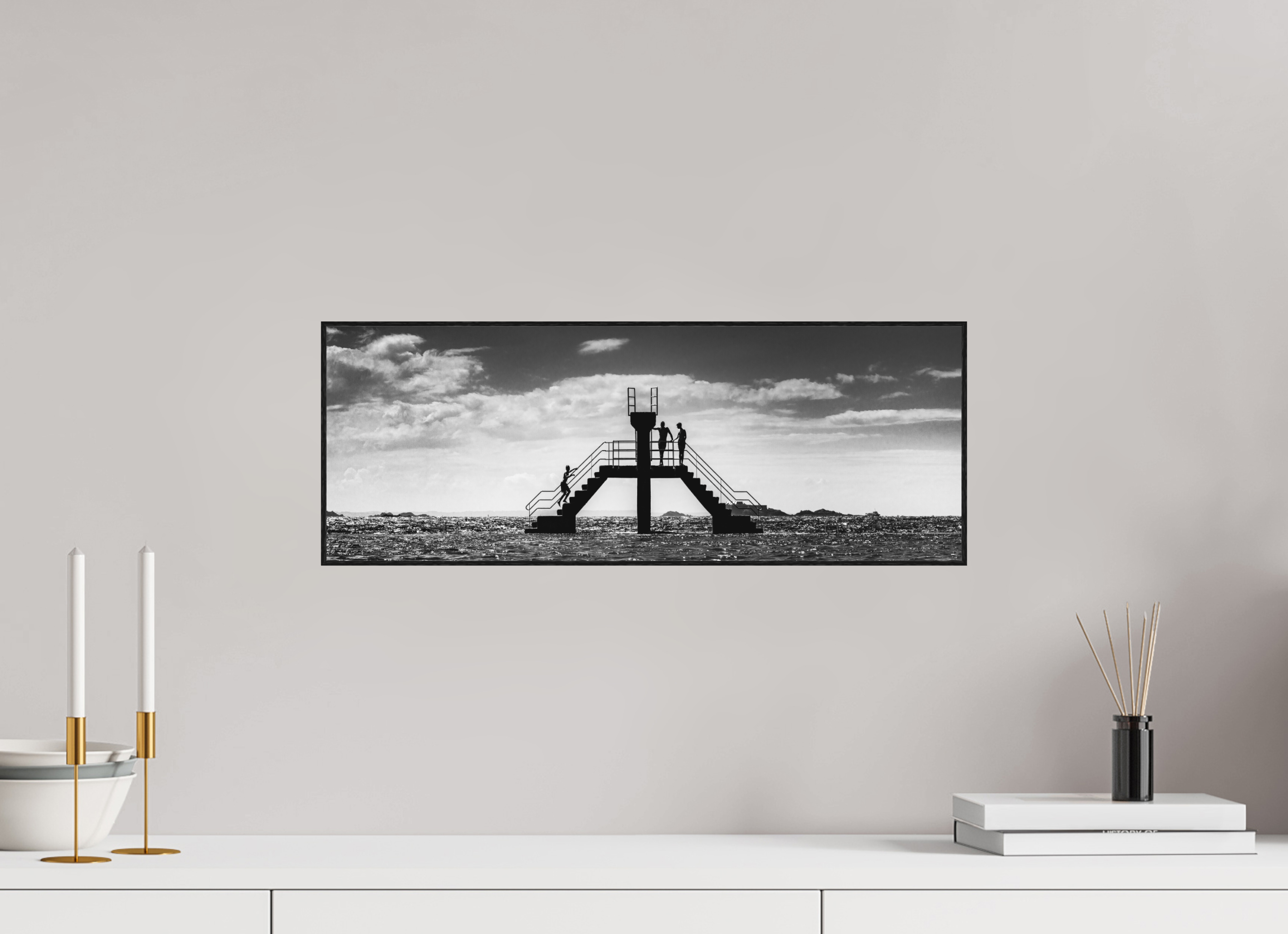54,2 x 20 cm, ArtBox Ilford Acryl Should I stay or should I go No 6 (2022) - ArtBox by White Wall