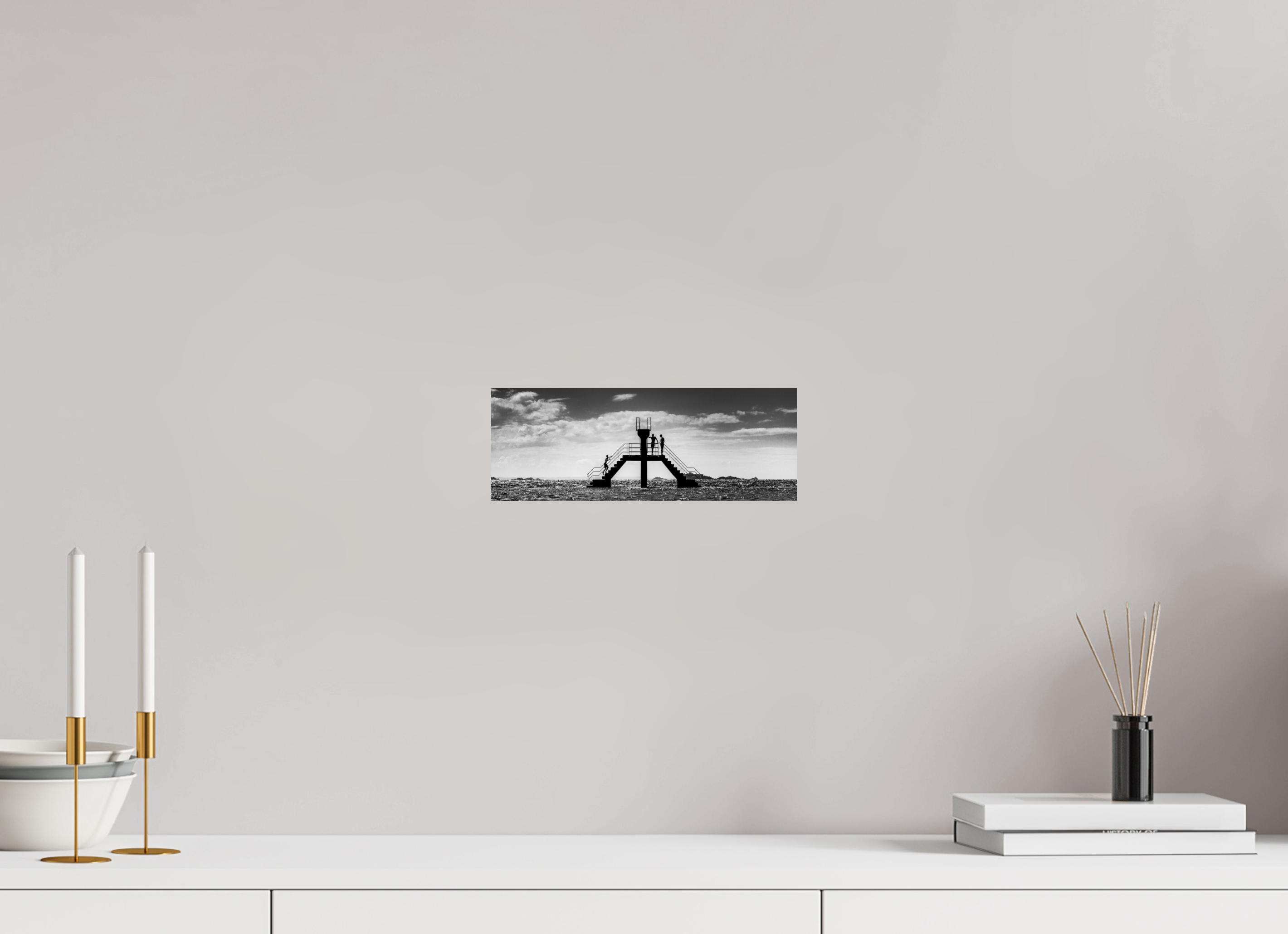 27,1 x 10 cm, Unframed Should I stay or should I go No 6 (2022) - ArtBox by White Wall