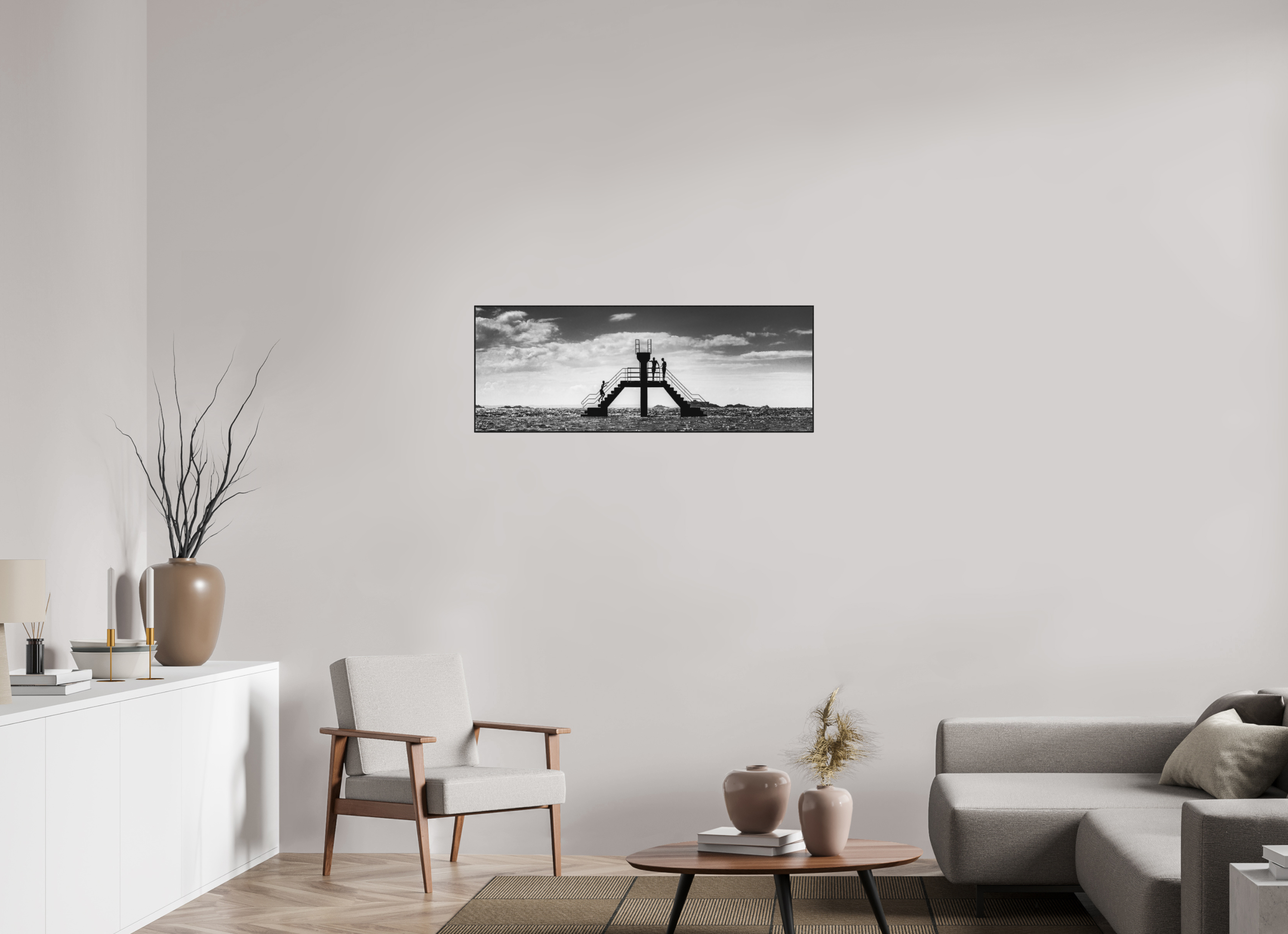108,3 x 40 cm, ArtBox Ilford Acryl Should I stay or should I go No 6 (2022) - ArtBox by White Wall